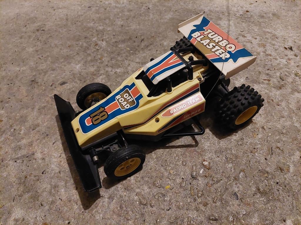 Turbo Blaster RC offroad auto - vintage, Hobby en Vrije tijd, Modelbouw | Radiografisch | Auto's, Elektro, Gebruikt, Auto offroad