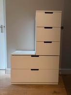 IKEA ladekast wit Nordli Malm, Ophalen, 5 laden of meer, 100 tot 150 cm, 50 tot 100 cm