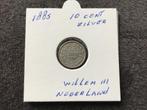 Munt 1885 10 cent Willem 3 Nederland zilver, Ophalen of Verzenden, Koning Willem III, 10 cent, Zilver