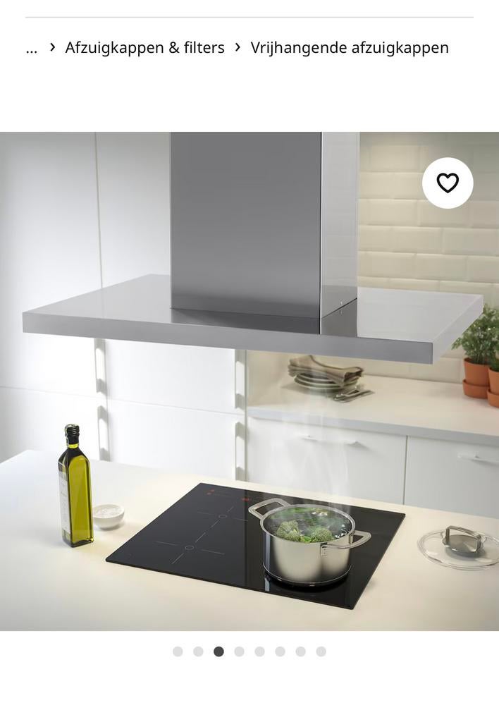 NIEUW Plafond Afzuikap Svavande - ikea, Ophalen, Nieuw, 400 tot 600 m³ per uur, Eilandschouwkap