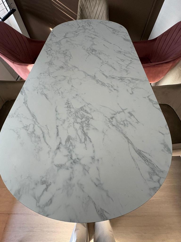 Eettafel, Huis en Inrichting, Tafels | Eettafels, Ophalen, 50 tot 100 cm, Zo goed als nieuw, Vijf personen of meer