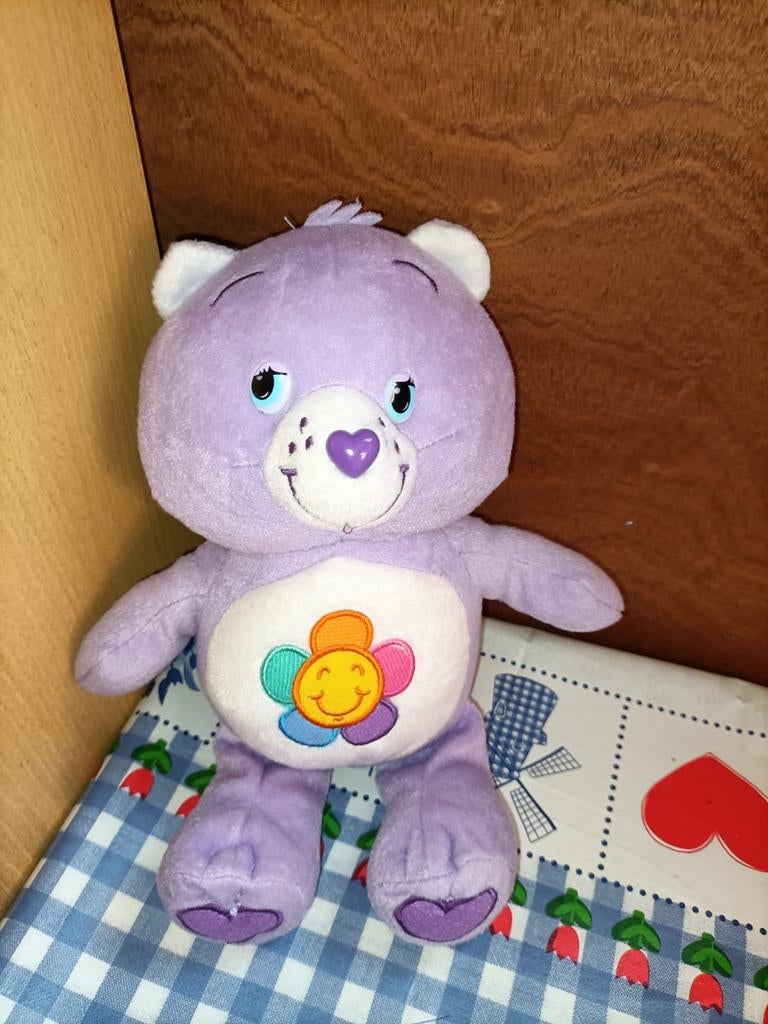 Paarse Troetelbeer knuffel troetelbeertjes 26 cm groot, Ophalen of Verzenden, Zo goed als nieuw, Overige typen