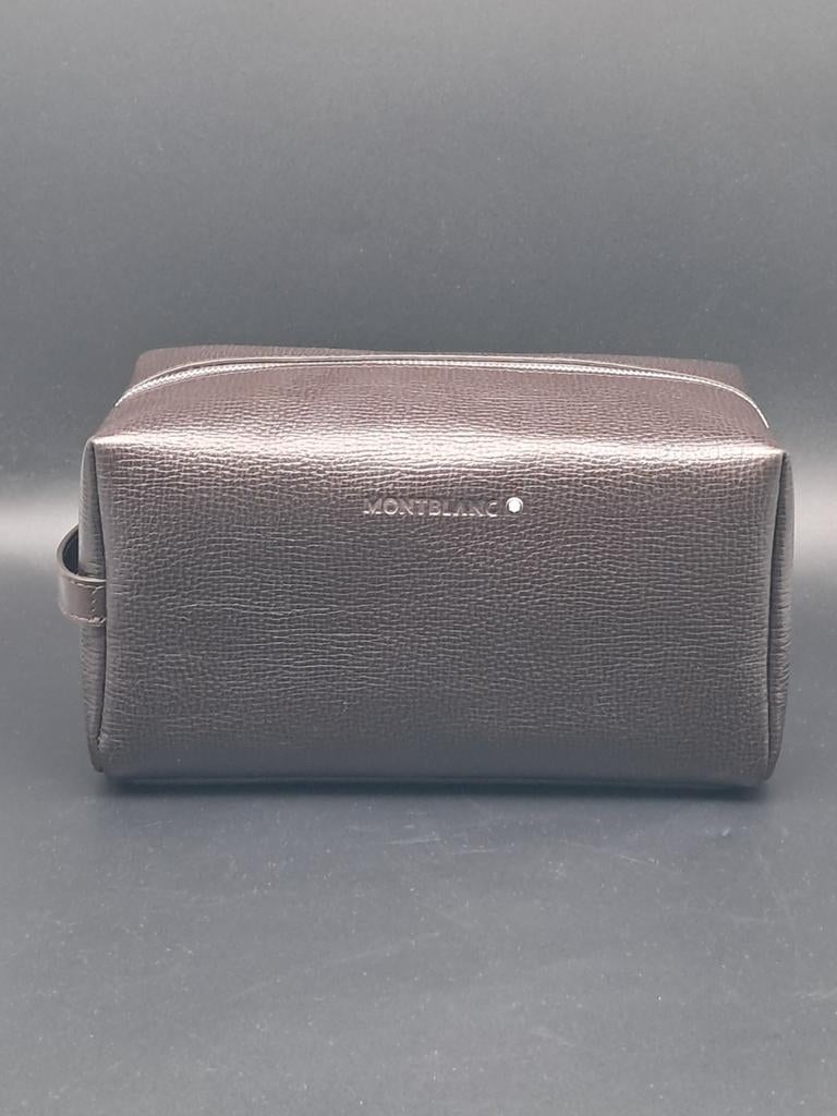 Montblanc Soft Grain Toilettas 114898, Ophalen of Verzenden, Nieuw, Bruin, Heer