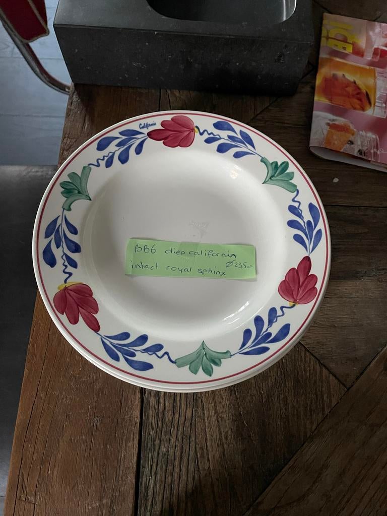 Boerenbont borden - diverse soorten en maten, Huis en Inrichting, Keuken | Servies, Gebruikt, Ophalen of Verzenden, Bord(en), Aardewerk