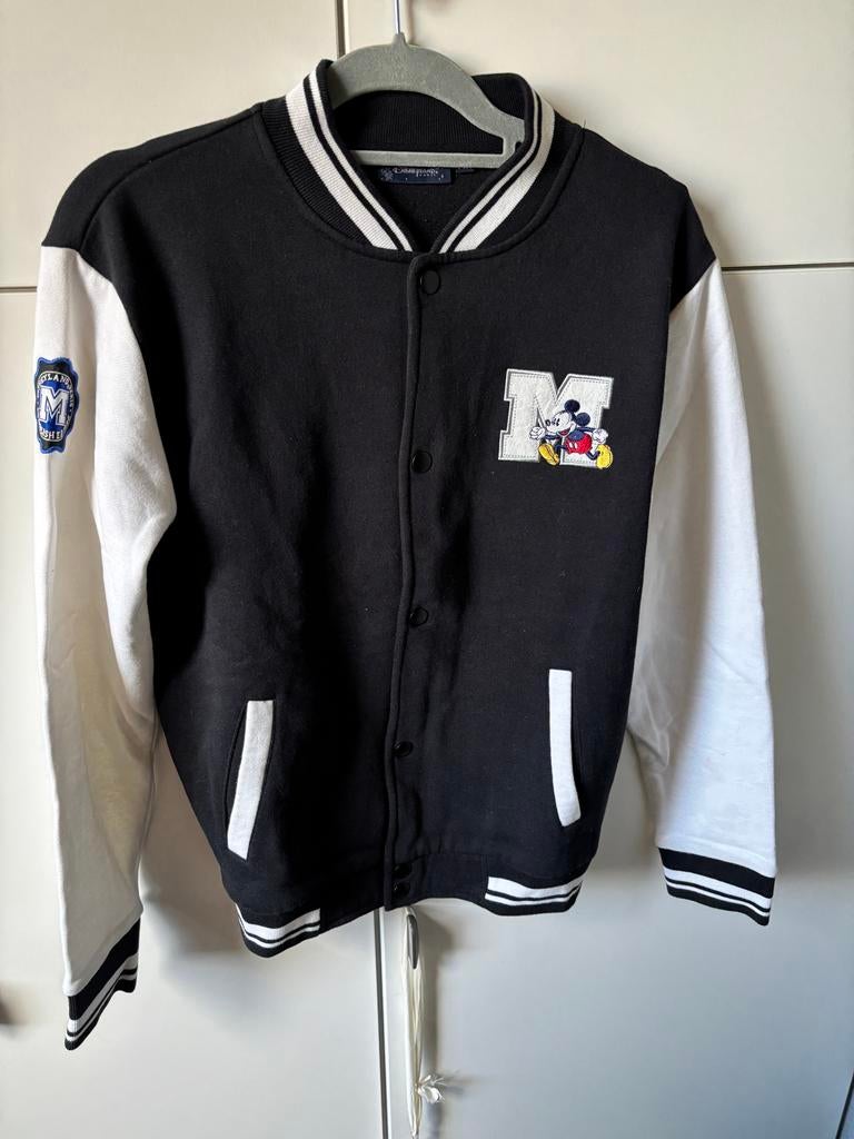 Disney Mickey Mouse Varsity Jas - Zo goed als nieuw, Ophalen of Verzenden, Zo goed als nieuw, Maat 38/40 (M), Zwart
