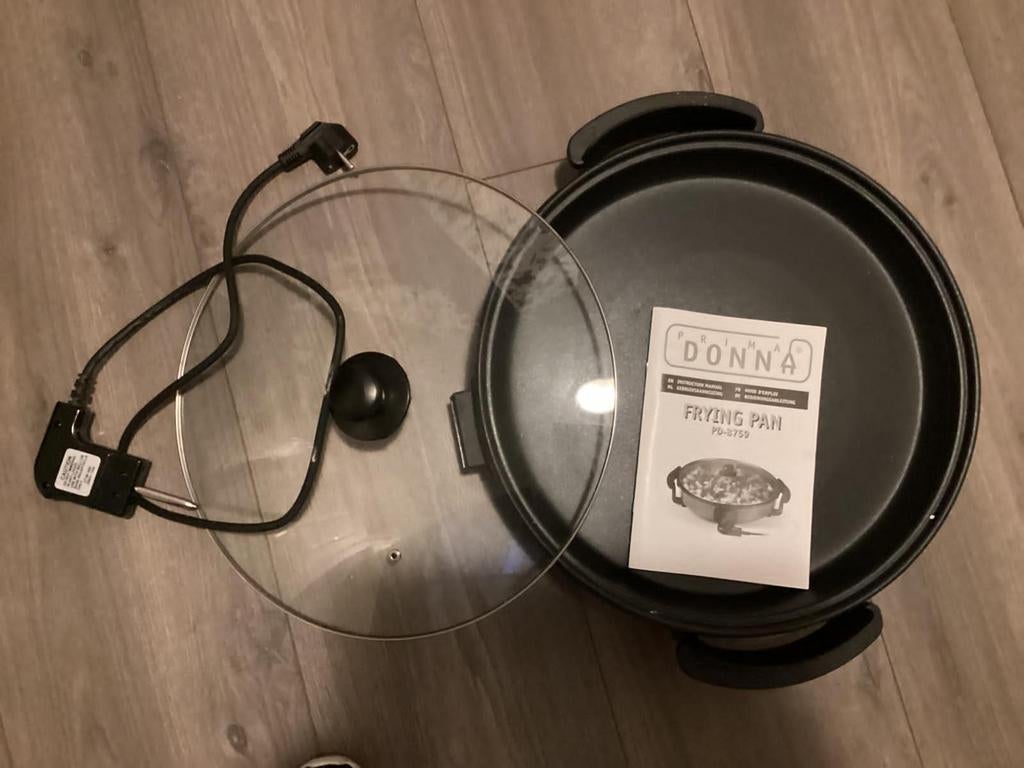 Electrische hapjespan, nieuw, Ophalen of Verzenden, Nieuw, Overige materialen, Koekenpan of Braadpan
