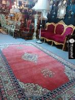 Perzisch tapijt handgeknoopt vloerkleed oudroze 300x200 cm, Groen, Gebruikt, 200 cm of meer, Ophalen of Verzenden