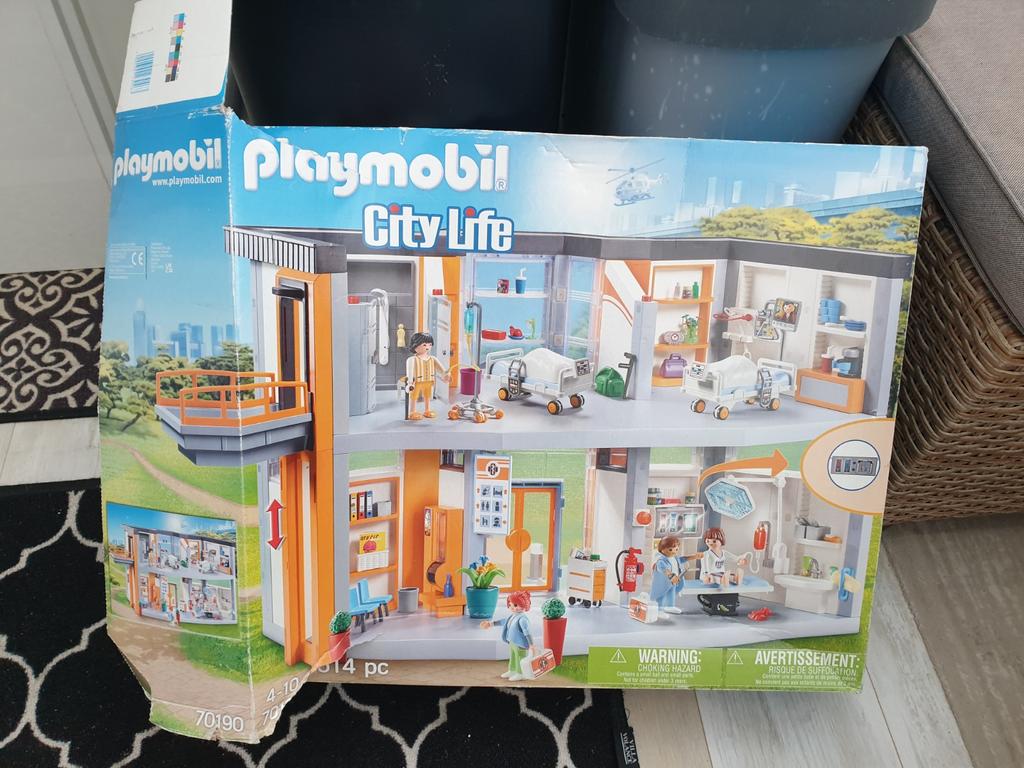Playmobil 70190 Ziekenhuis met extra's, Kinderen en Baby's, Speelgoed | Playmobil, Ophalen of Verzenden, Zo goed als nieuw, Complete set