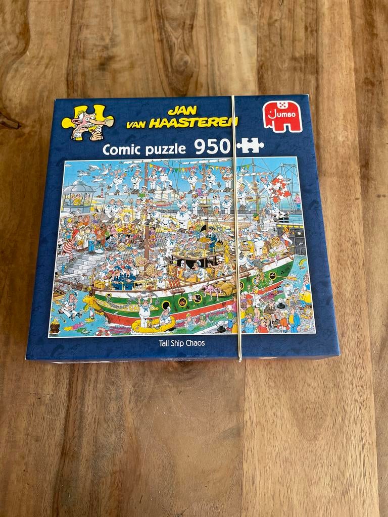 Jan van Haasteren Comic Puzzel - Tall Ship Chaos 950 stukjes, Ophalen of Verzenden, 500 t/m 1500 stukjes, Zo goed als nieuw, Legpuzzel