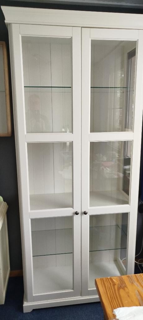 Vitrinekast Ikea Litorp, Huis en Inrichting, Kasten | Vitrinekasten, Ophalen, Klassiek, 50 tot 100 cm, 25 tot 50 cm