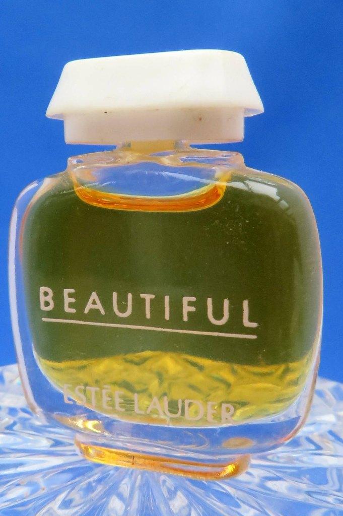 Mini - ESTEE LAUDER - Beautiful - 4ml - edp - 3,9cm, Ophalen of Verzenden, Gebruikt, Miniatuur, Gevuld