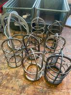 Partij van 8 vintage beschermkooien voor lampen - Diverse ma, Ophalen of Verzenden