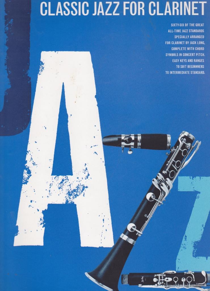 JACK LONG - CLASSIC JAZZ FOR CLARINET, Muziek en Instrumenten, Bladmuziek, Ophalen of Verzenden, Gebruikt, Artiest of Componist