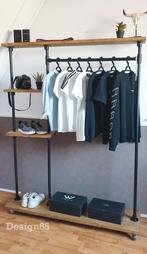 Steigerbuis kledingrek met verstelbare schappen, Ophalen of Verzenden, Nieuw