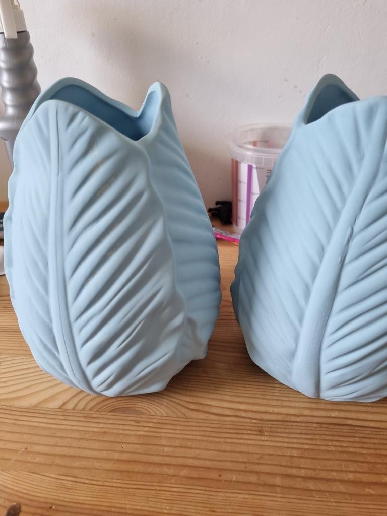 Tulpvormige blauwe vazen, Overige materialen, Blauw, Nieuw, Ophalen of Verzenden