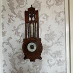 Antiek Weerstation met Houtsnijwerk - Barometer & Thermomete, Ophalen, Gebruikt, Weerstation