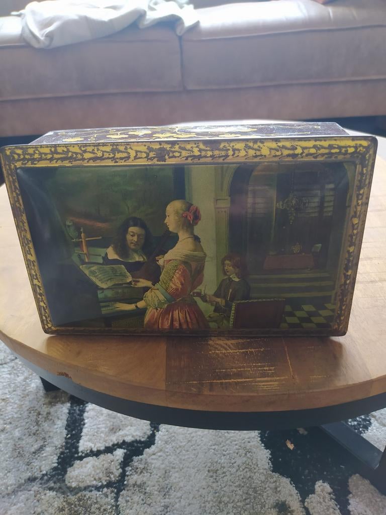 Vintageblik jaren '50, Verzamelen, Blikken, Ophalen of Verzenden, Gebruikt, Koffie