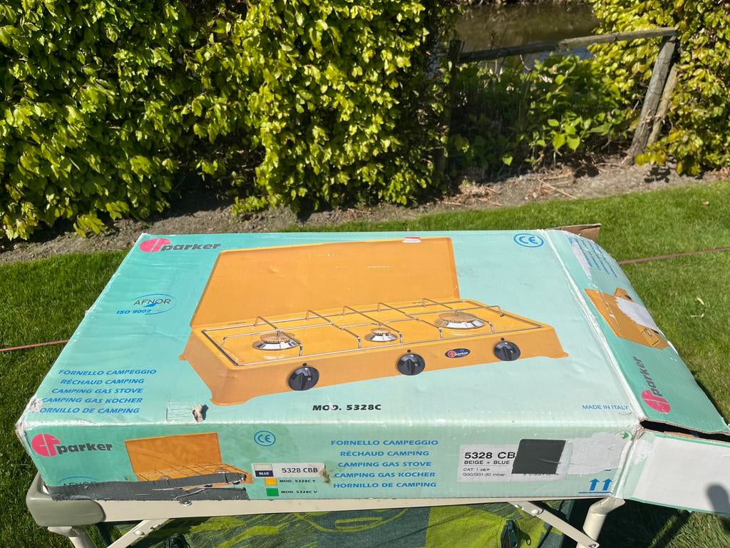 Gasstel voor op de camping, Ophalen, Gebruikt