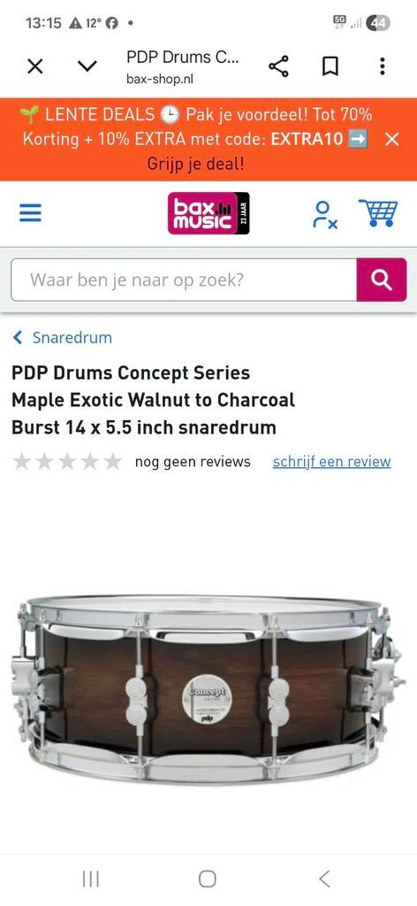 Pdp snare nieuw, Muziek en Instrumenten, Drumstellen en Slagwerk, Ophalen of Verzenden, Nieuw, Overige merken