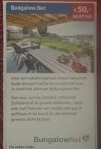BungalowNet vakantie Voordeelbon, Tickets en Kaartjes, Drie personen of meer, 3 overnachtingen of meer