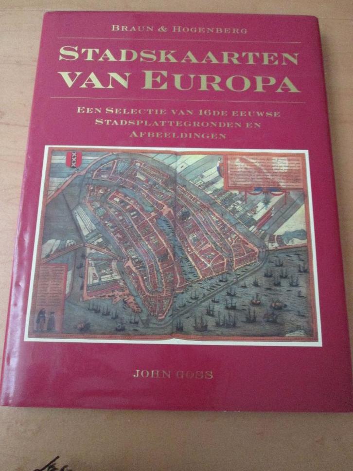 Stadskaarten van Europa.16de eeuwse stadsplattegronden., Boeken, Atlassen en Landkaarten, Zo goed als nieuw, Landkaart, Europa Overig