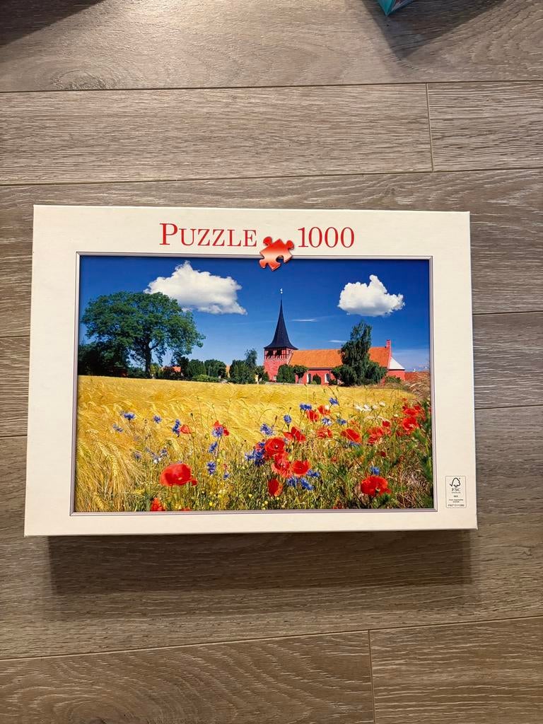 Puzzel 1000 stukjes Bornholm Denemarken, Ophalen of Verzenden, 500 t/m 1500 stukjes, Gebruikt, Legpuzzel