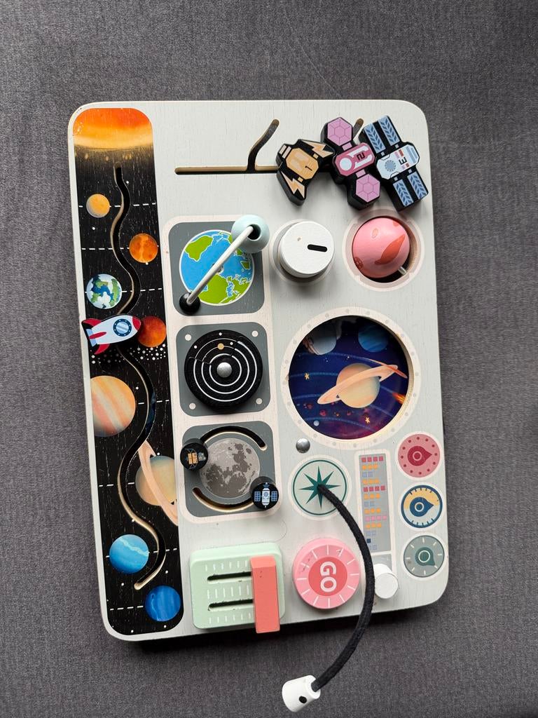 Houten Space Activity Board, Ophalen of Verzenden, Zo goed als nieuw, Overige typen, Met geluid