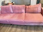 Vida XL Roze Fluwelen Driepersoonsbank - Stijlvol & Comforta, Ophalen, Gebruikt, Driepersoons, 75 tot 100 cm