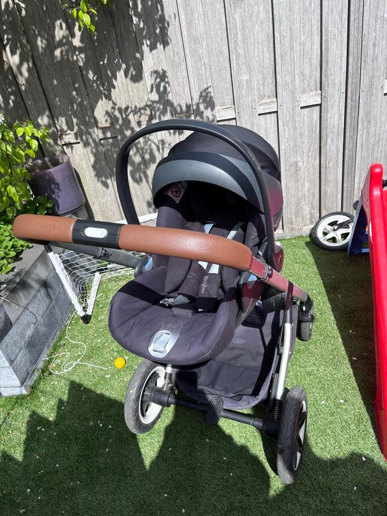 Cybex Talos S kinderwagen met Cybex maxicosi met ligstand, Gebruikt, Combiwagen, Met autostoeltje, Ophalen