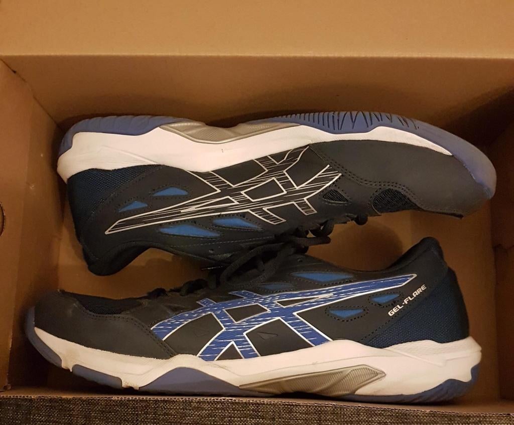 asics gel-flare maat 46 heren schoenen, Ophalen, Blauw, Sportschoenen, Zo goed als nieuw