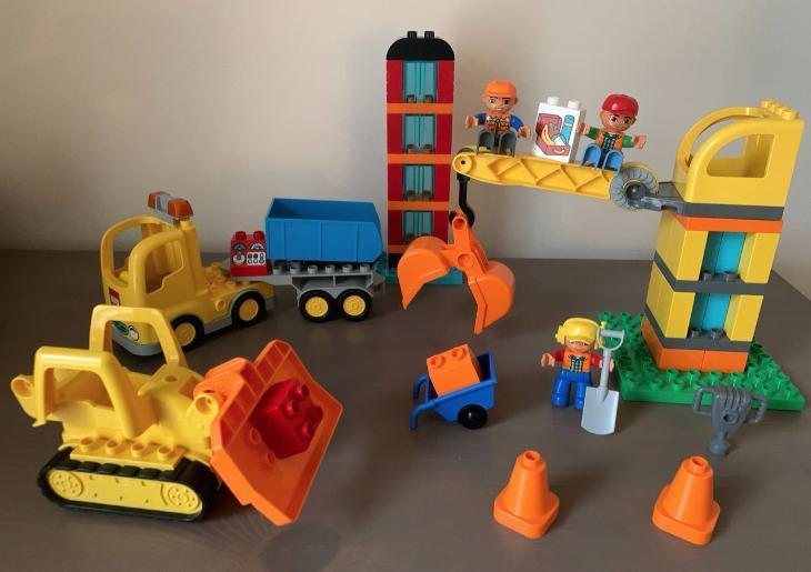 Duplo 10813 - Grote bouwplaats, Kinderen en Baby's, Speelgoed | Duplo en Lego, Inclusief minifiguren, Gebruikt, Overige thema's