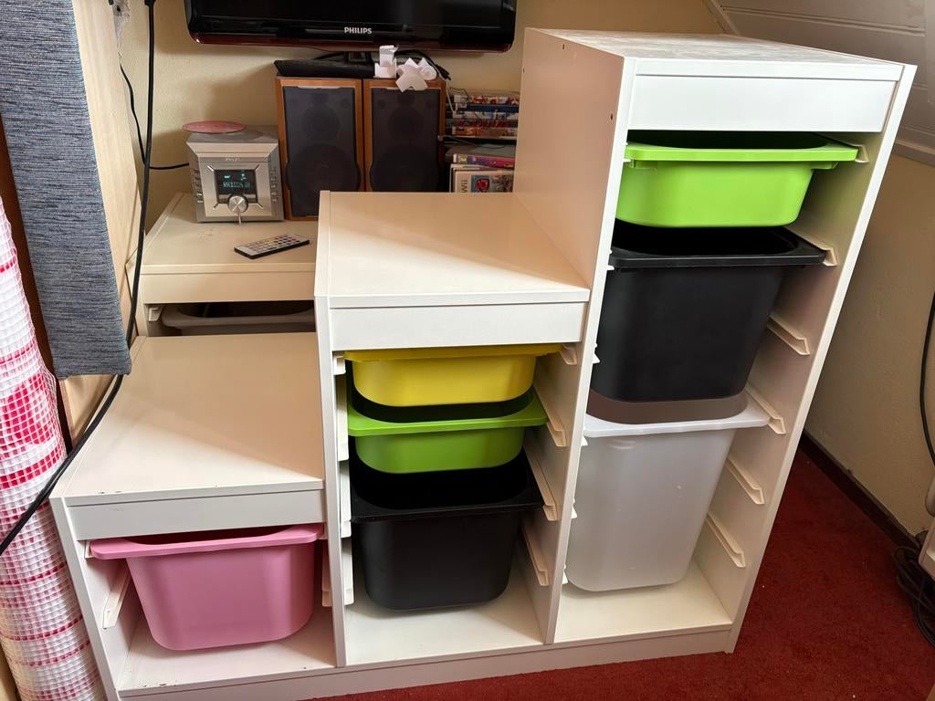 IKEA Trofast kast met bakken, Kinderen en Baby's, Kinderkamer | Commodes en Kasten, Ophalen, Gebruikt, Kast, 105 cm of meer