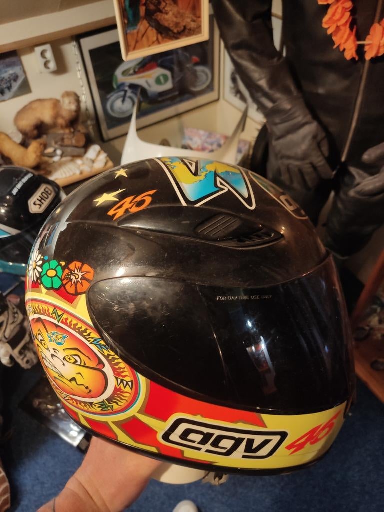 AGV integraalhelm Valentino Rossi motorhelm collector, Motoren, Kleding | Motorhelmen, Ophalen of Verzenden, Tweedehands, Integraalhelm