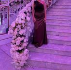 Elegante avondjurk, Maat 38/40 (M), Galajurk, Bruin, Ophalen of Verzenden