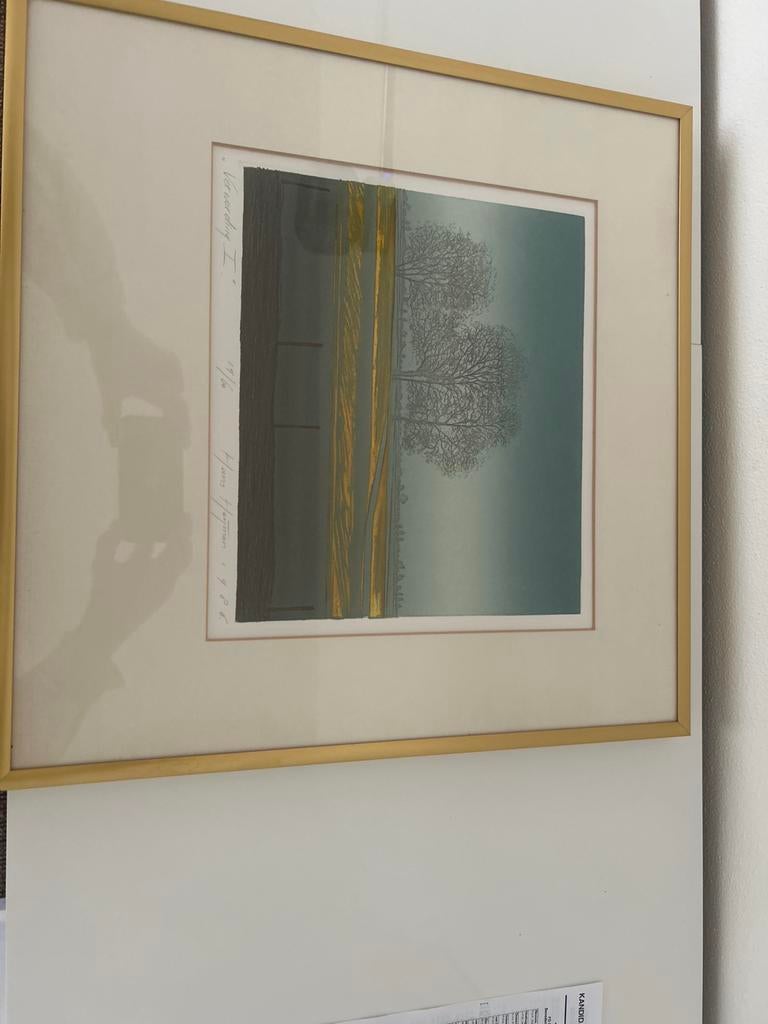 Hans Heijman  - Landschap met bomen (1985), Antiek en Kunst, Ophalen of Verzenden, Landschap, 1950 - 1999, Genummerd