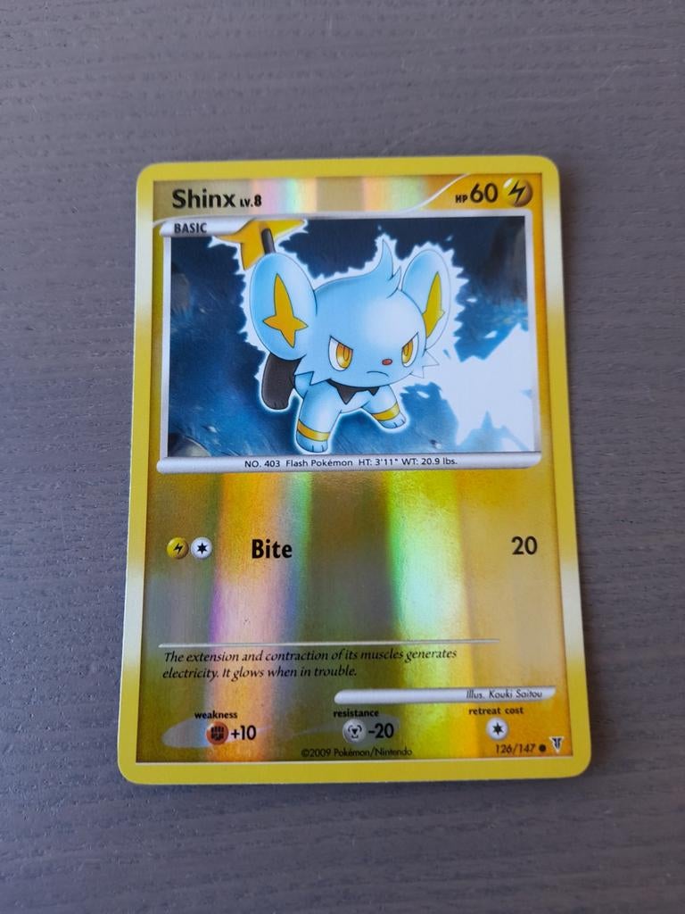 2009 supreme victors 126/147 shinx reverse, Ophalen of Verzenden, Zo goed als nieuw, Losse kaart, Foil