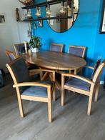 Eetkamerstoelen, Ophalen, Gebruikt, Blauw, Vijf, Zes of meer stoelen