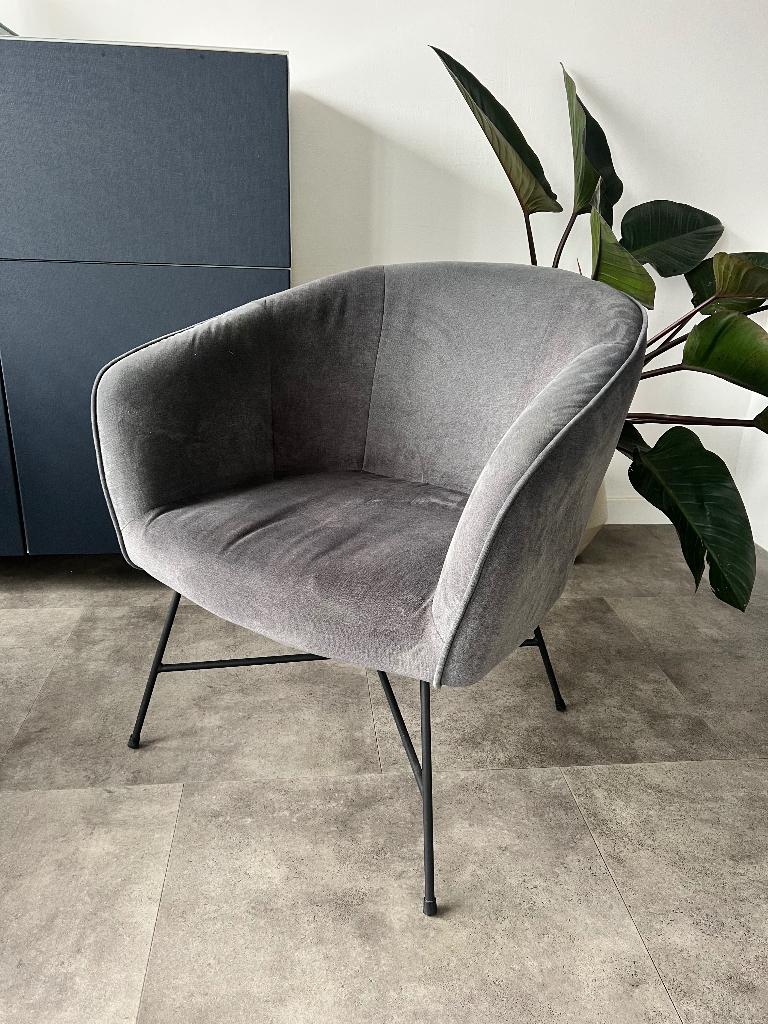 Twee grijze stoelen Jysk, Ophalen, Gebruikt, Twee, Modern