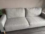 2 mooie grijze banken te koop, Gebruikt, Tweepersoons, Ophalen of Verzenden, Rechte bank