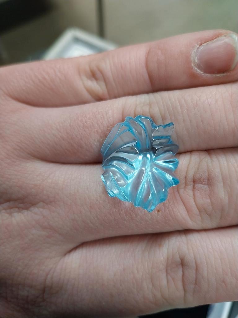 Fancy geslepen topaas, Sieraden, Tassen en Uiterlijk, Edelstenen, Ophalen of Verzenden, Zo goed als nieuw