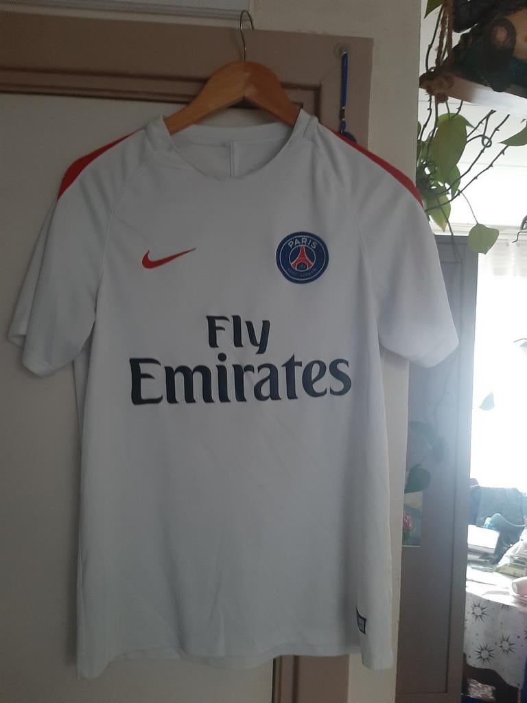 PSG Thuisshirt Nike Fly Emirates Wit Maat S, Wit, Nike, Ophalen of Verzenden, Zo goed als nieuw