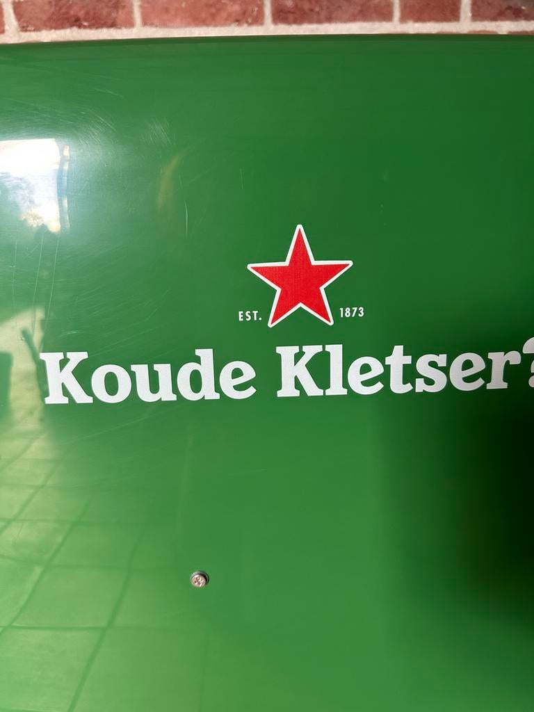 Koude Kletser Heineken bierkoelkast retro NIEUW!, Minder dan 75 liter, Ophalen, Zonder vriesvak