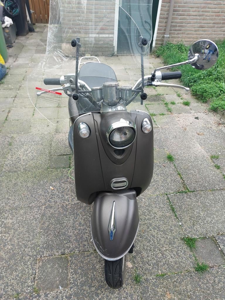 La Souris scooter - Bruin, inclusief windscherm, Gebruikt, La Souris, Ophalen of Verzenden, Benzine