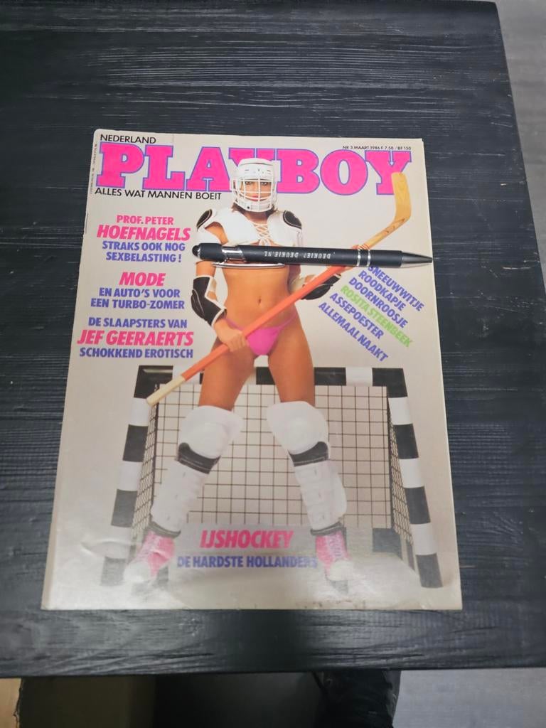 Playboy Maart 1986 - IJshockey cover, Ophalen of Verzenden, Gelezen, Overige typen