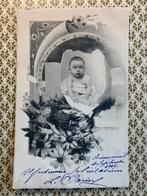 4-9-1906 Art Nouveau- baby in ei, Verzamelen, Ansichtkaarten | Themakaarten, Ophalen of Verzenden, Voor 1920, Gelopen, Kinderen