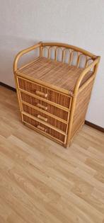 Bamboe laden kastje, Ophalen, Gebruikt, 50 tot 100 cm, 3 of 4 laden