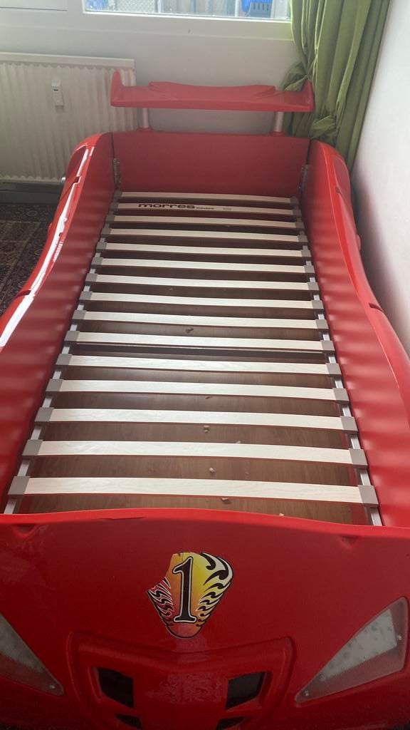 Lightning Mcqueen bed 90x200, Kinderen en Baby's, Kinderkamer | Bedden, Gebruikt, Ophalen of Verzenden, 100 cm of meer, Lattenbodem