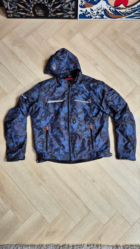 Richa Pitcher motorjas - Blauw camouflage maat XL, Ophalen of Verzenden, Tweedehands, Jas | textiel, Richa