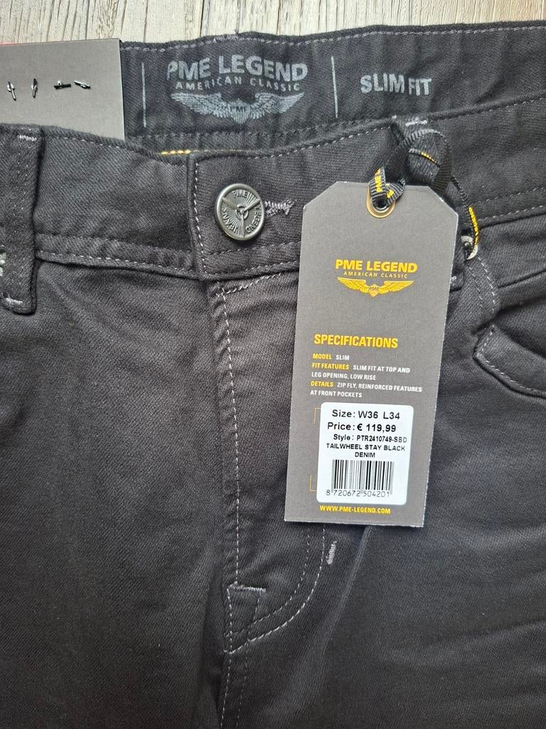 PME LEGEND Tailwheel jeans W36 L34, W36 - W38 (confectie 52/54), Zwart, Nieuw, Ophalen of Verzenden