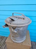 Oude metalen emmer met deksel, Antwerpen, Ophalen of Verzenden